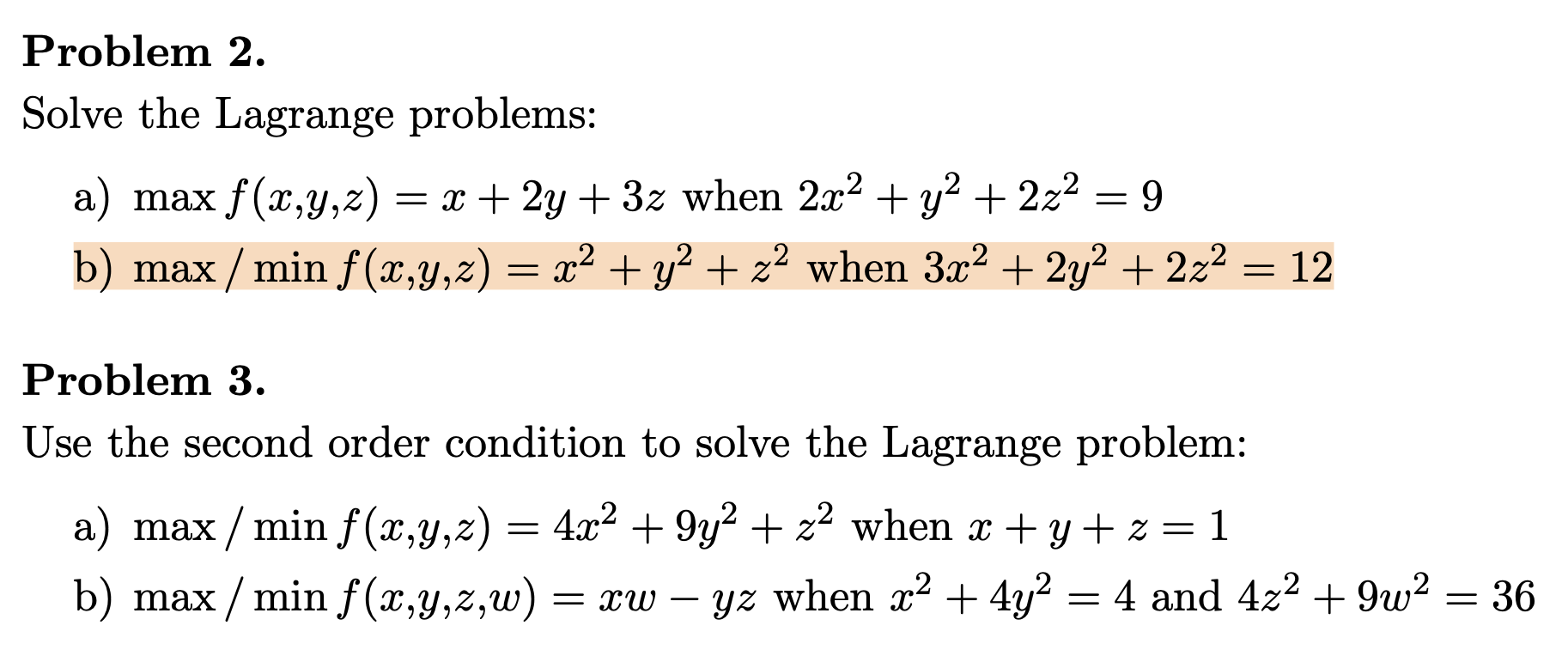 Solved Can You Solve:Problem 2b And Problem 3aAnd Give Step | Chegg.com