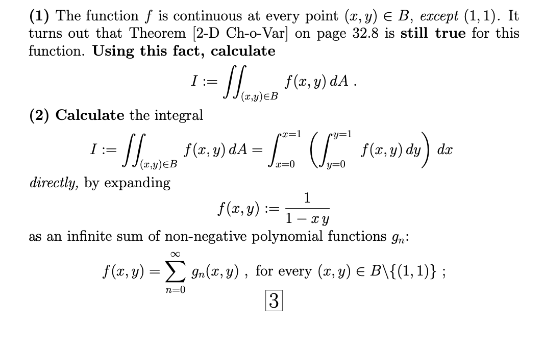 Solved Consider the closed and bounded set B C R2 the Chegg