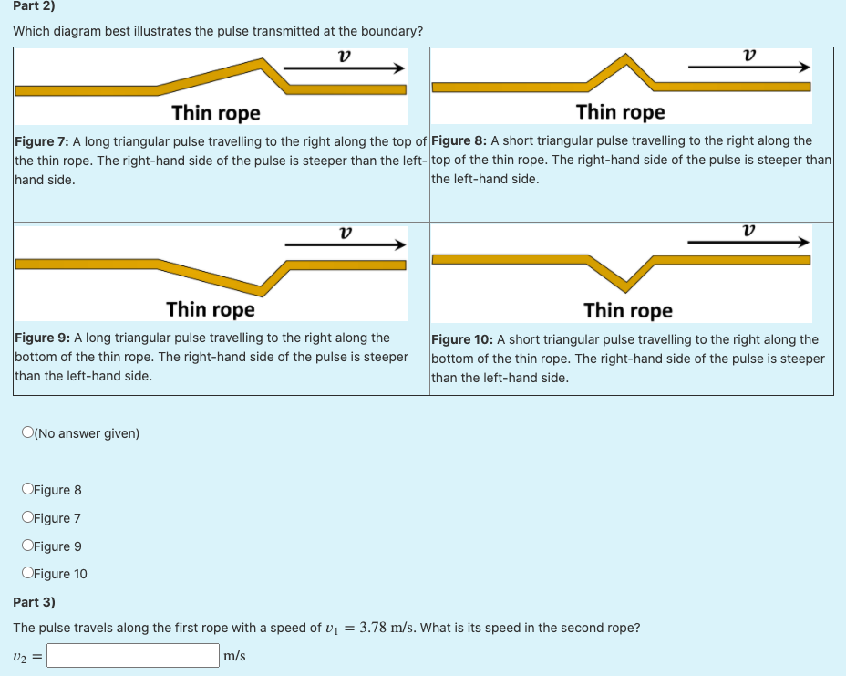 Solved Two ropes with different thicknesses made from the | Chegg.com