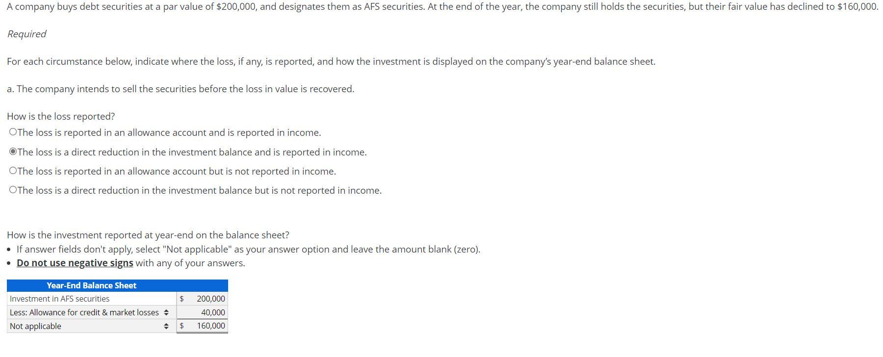 Solved A company buys debt securities at a par value of | Chegg.com