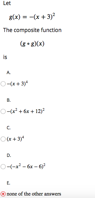 Solved Let G X X 3 2 The Composite Function Gºg Chegg Com