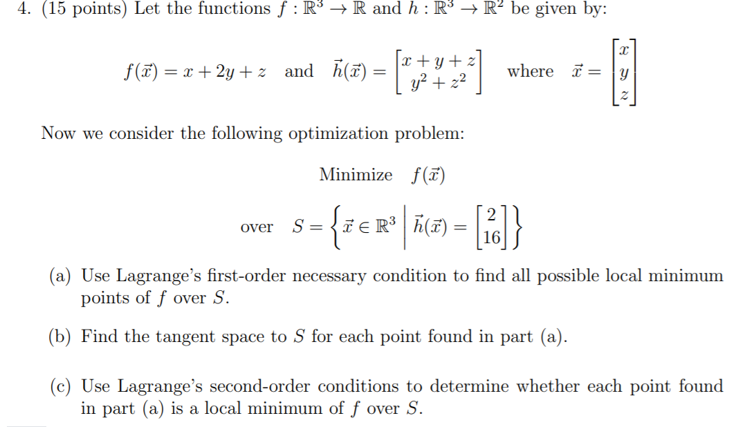 4 15 Points Let The Functions F R R And H R Chegg Com