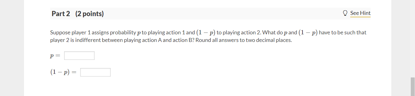 Solved @ See page 559 08 Question (5 points) Player 1 and | Chegg.com