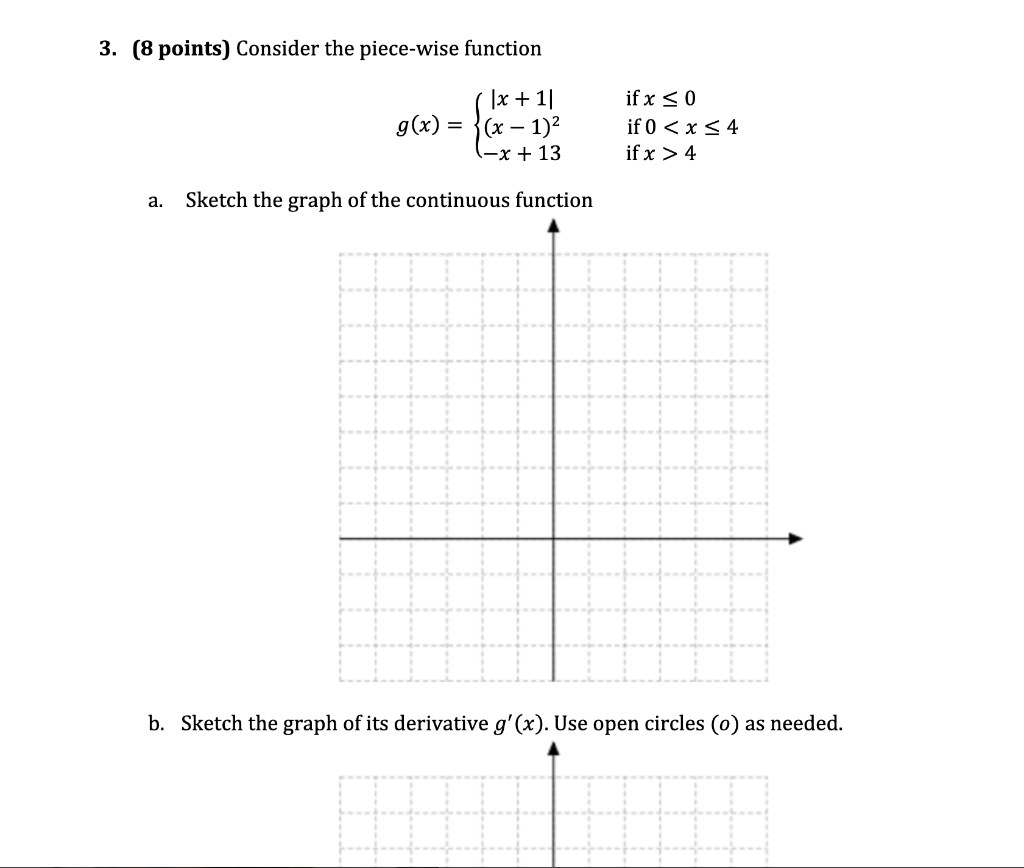 Solved a) sketch the graph of the continuous function b) | Chegg.com