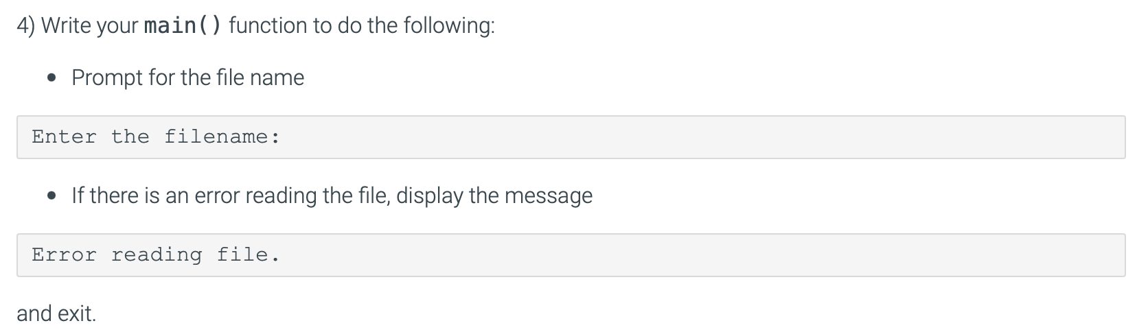 Solved You will be writing a program to load a file | Chegg.com