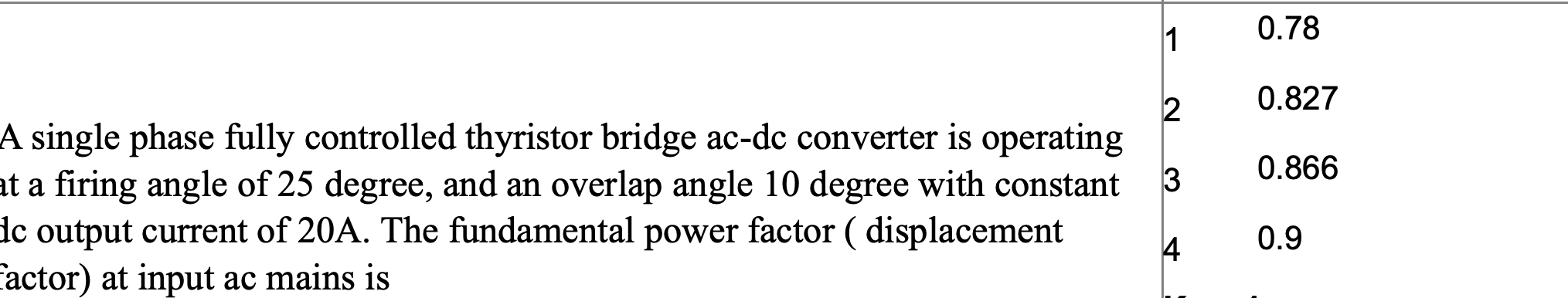 Solved single phase fully controlled thyristor bridge ac-dc | Chegg.com