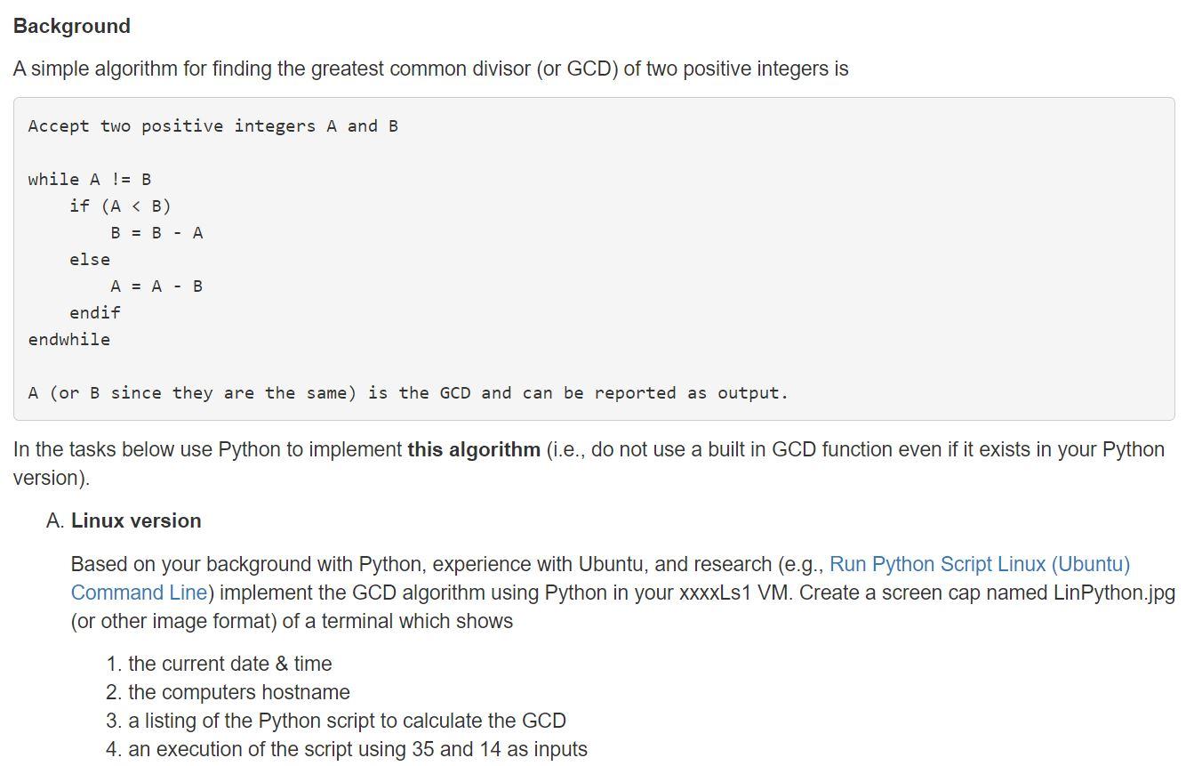 Solved Background A simple algorithm for finding the | Chegg.com
