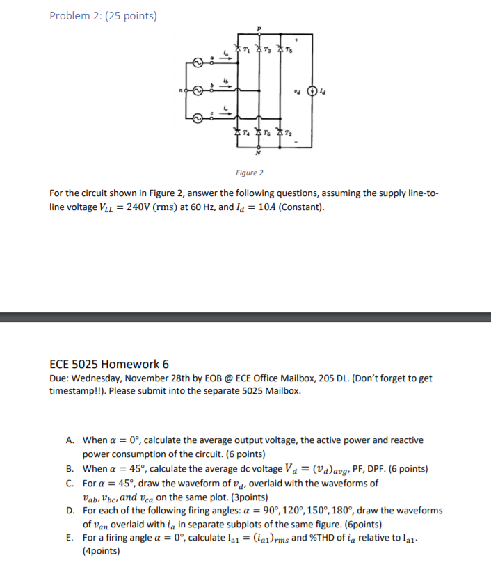 Solved Problem 2: (25 Points) Figure 2 For The Circuit Shown | Chegg.com