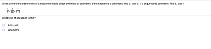 Solved 1 Given are the first three terms of a sequence that | Chegg.com