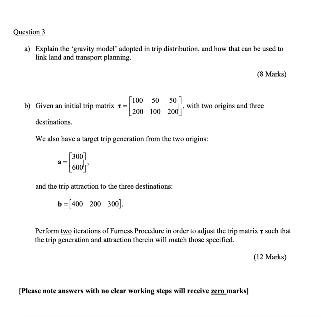 Solved Question 3 A) Explain The 'gravity Model' Adopted In | Chegg.com