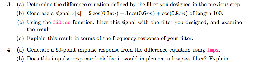 1. Consider a four-pole/four-zero system function | Chegg.com