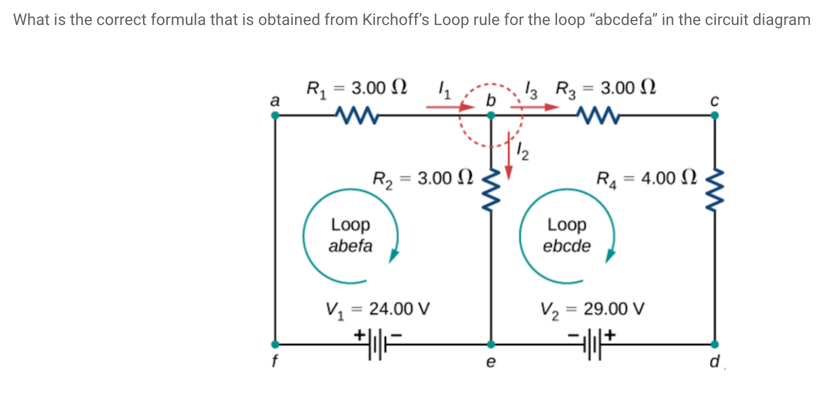 Solved What is the correct formula that is obtained from | Chegg.com
