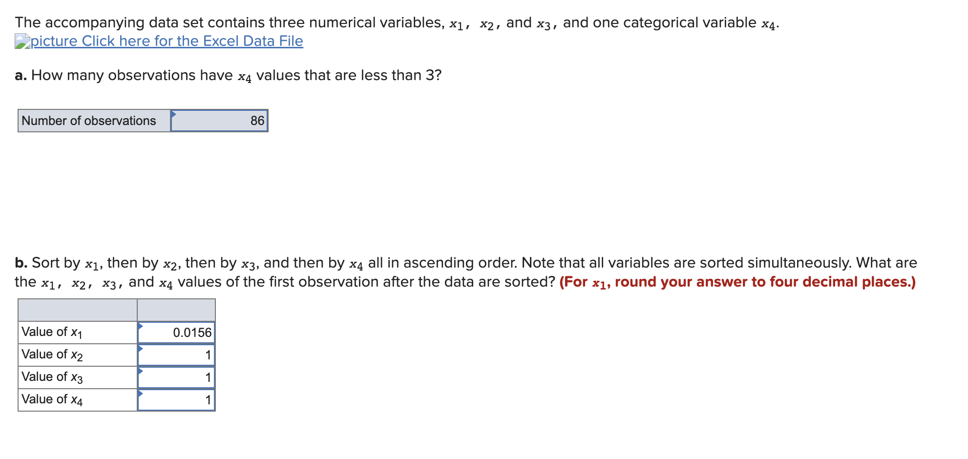 Solved \r\n\r\ne. How many observations are there in each | Chegg.com