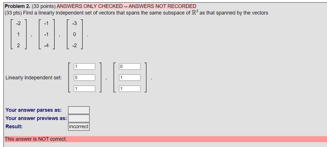 Solved Problem 2. (33 Points) ANSWERS ONLY CHECKED -- | Chegg.com