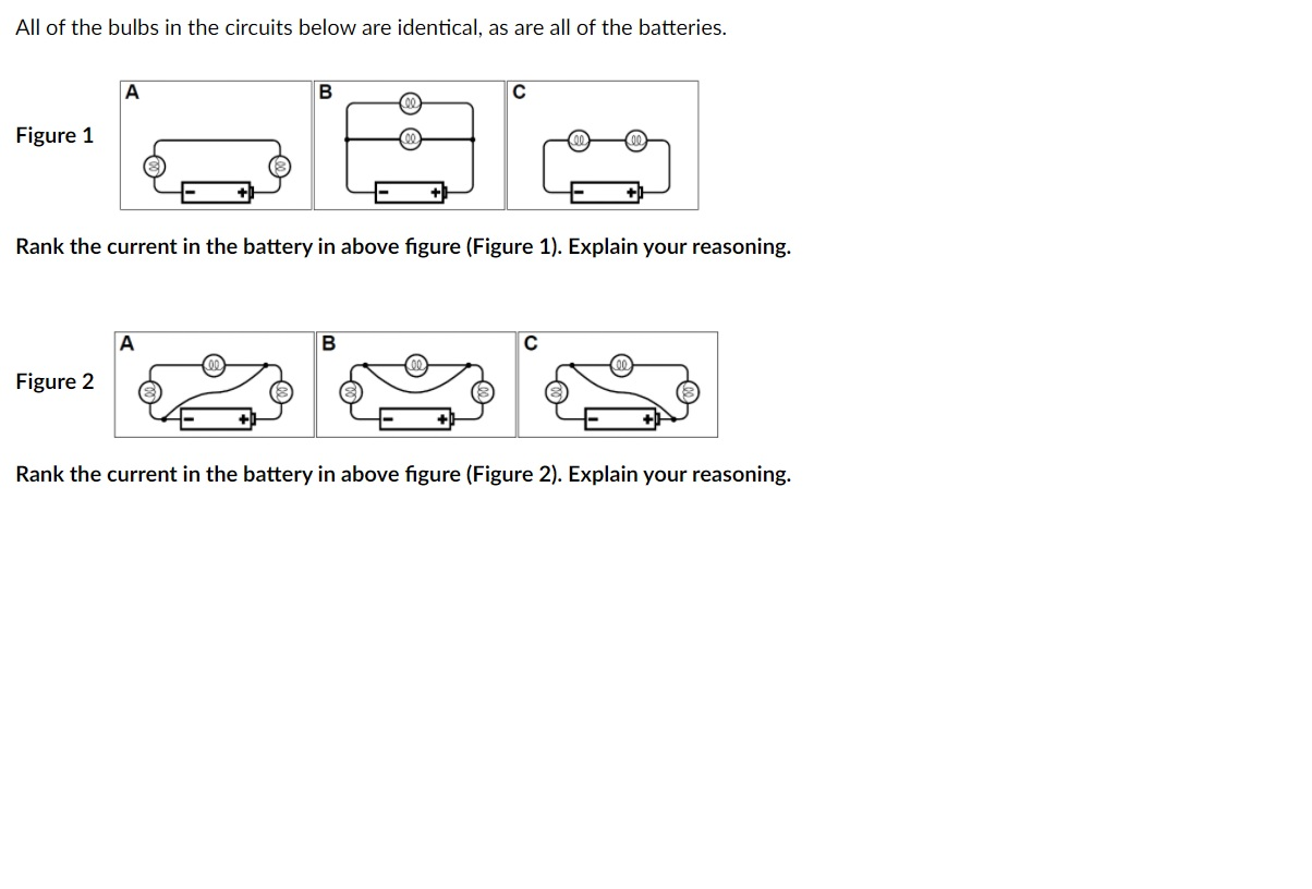 Solved All of the bulbs in the circuits below are identical, | Chegg.com