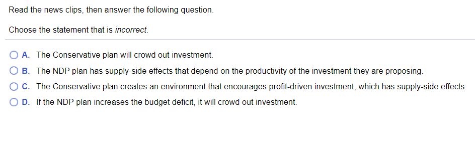 Solved Read the news clips, then answer the following | Chegg.com
