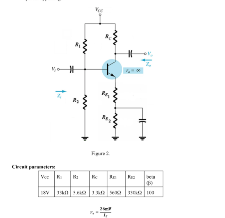 Solved For the circuit shown in Figure 2: 1. Use the | Chegg.com