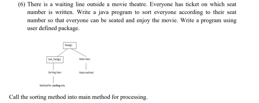 Solved (6) There is a waiting line outside a movie theatre. | Chegg.com