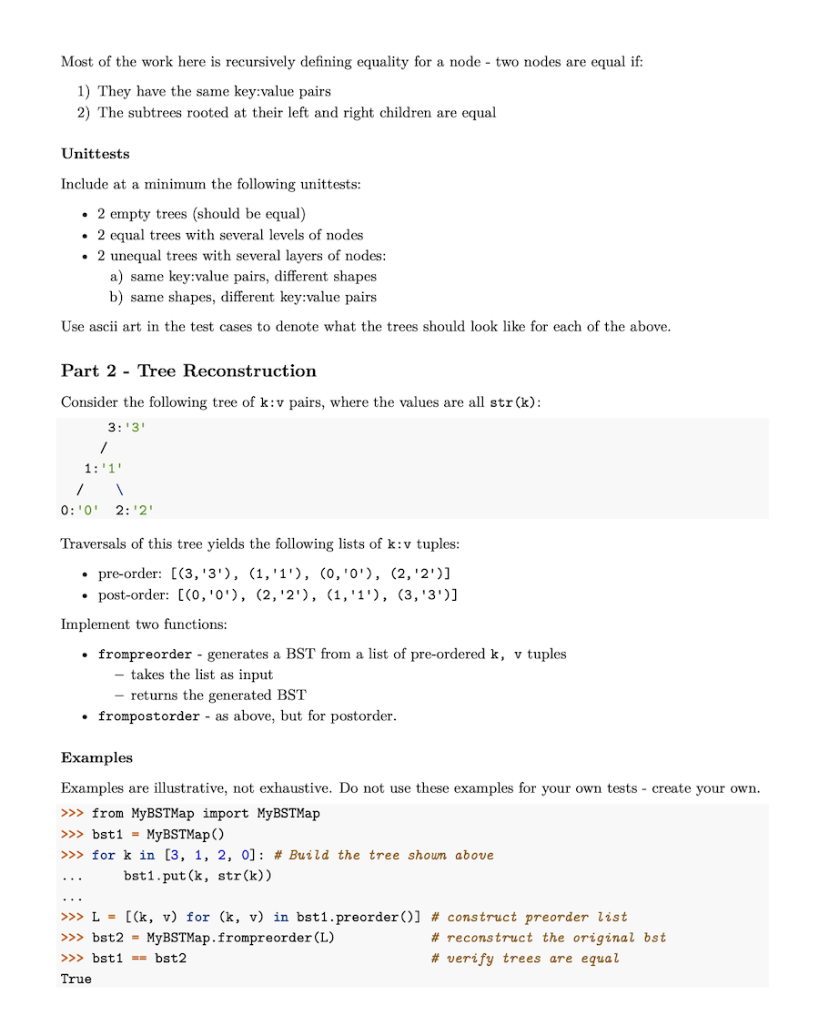 Solved Please code in python I need all test for class | Chegg.com