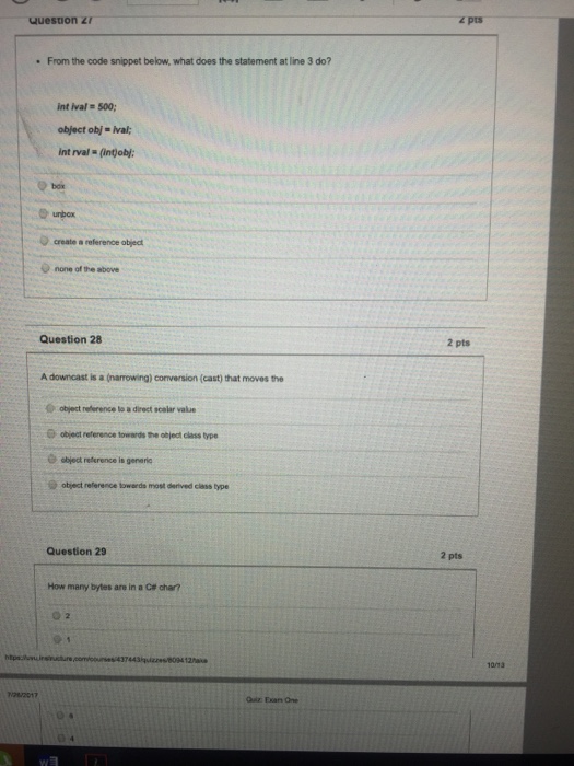 Solved From the code snippet below, what does the statement | Chegg.com