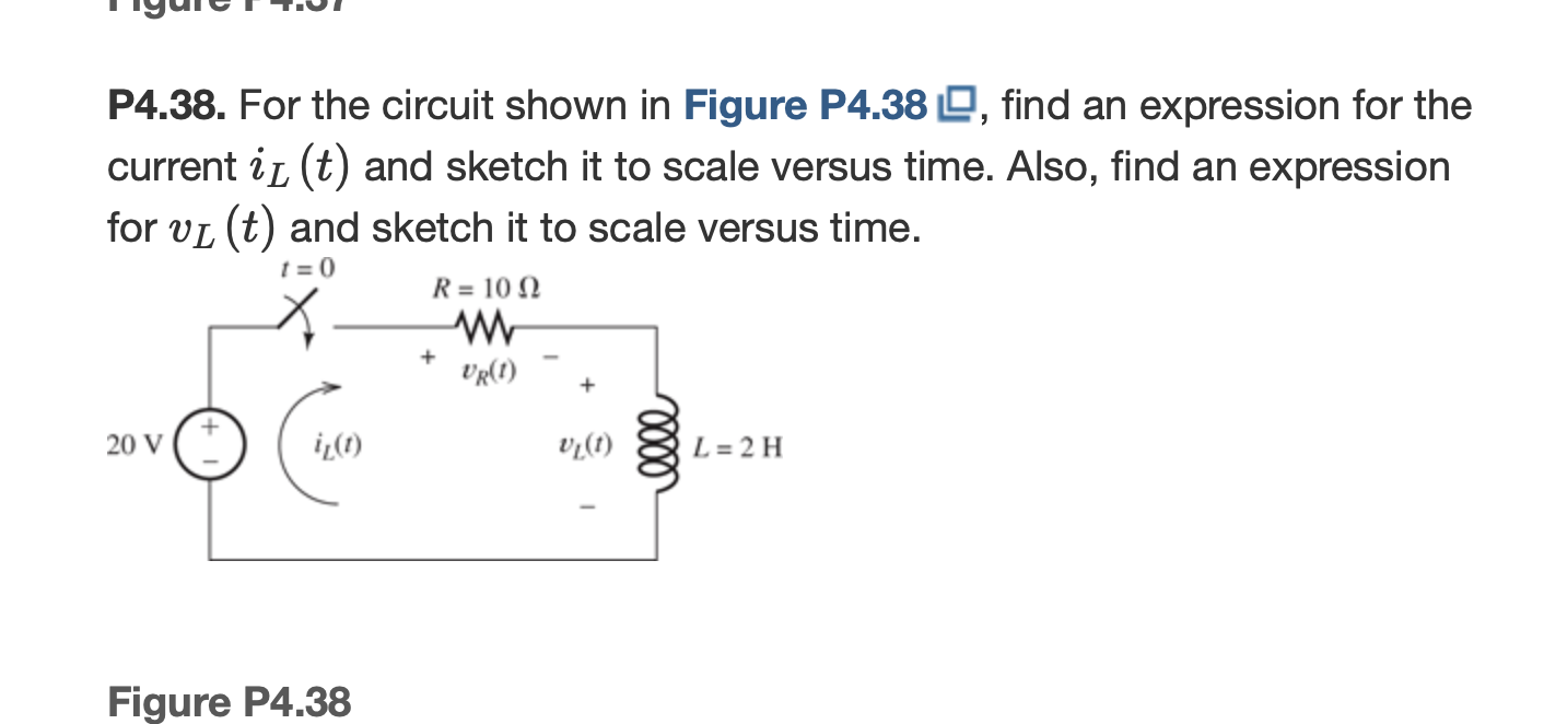 Solved P4.38. For the circuit shown in Figure P4.38 , find | Chegg.com