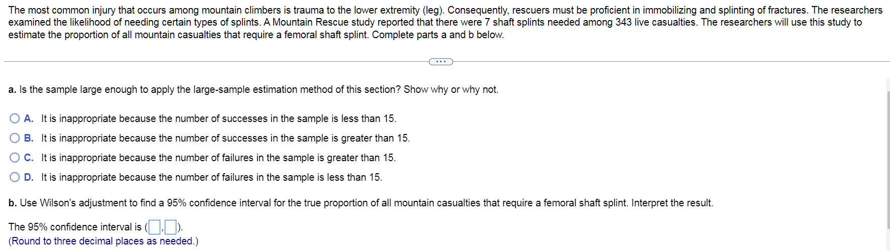 Solved The most common injury that occurs among mountain | Chegg.com