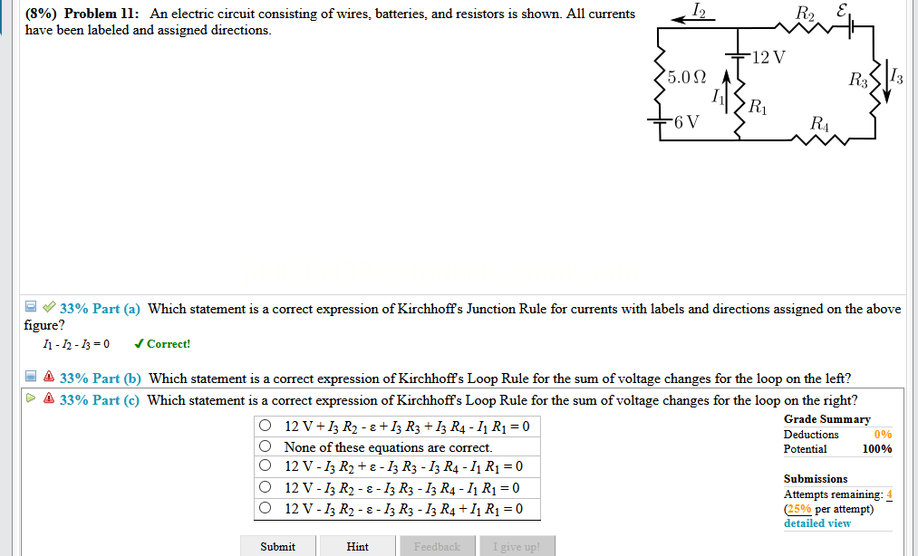 Solved: (8%) Problem 11: An Electric Circuit Consisting Of... | Chegg.com