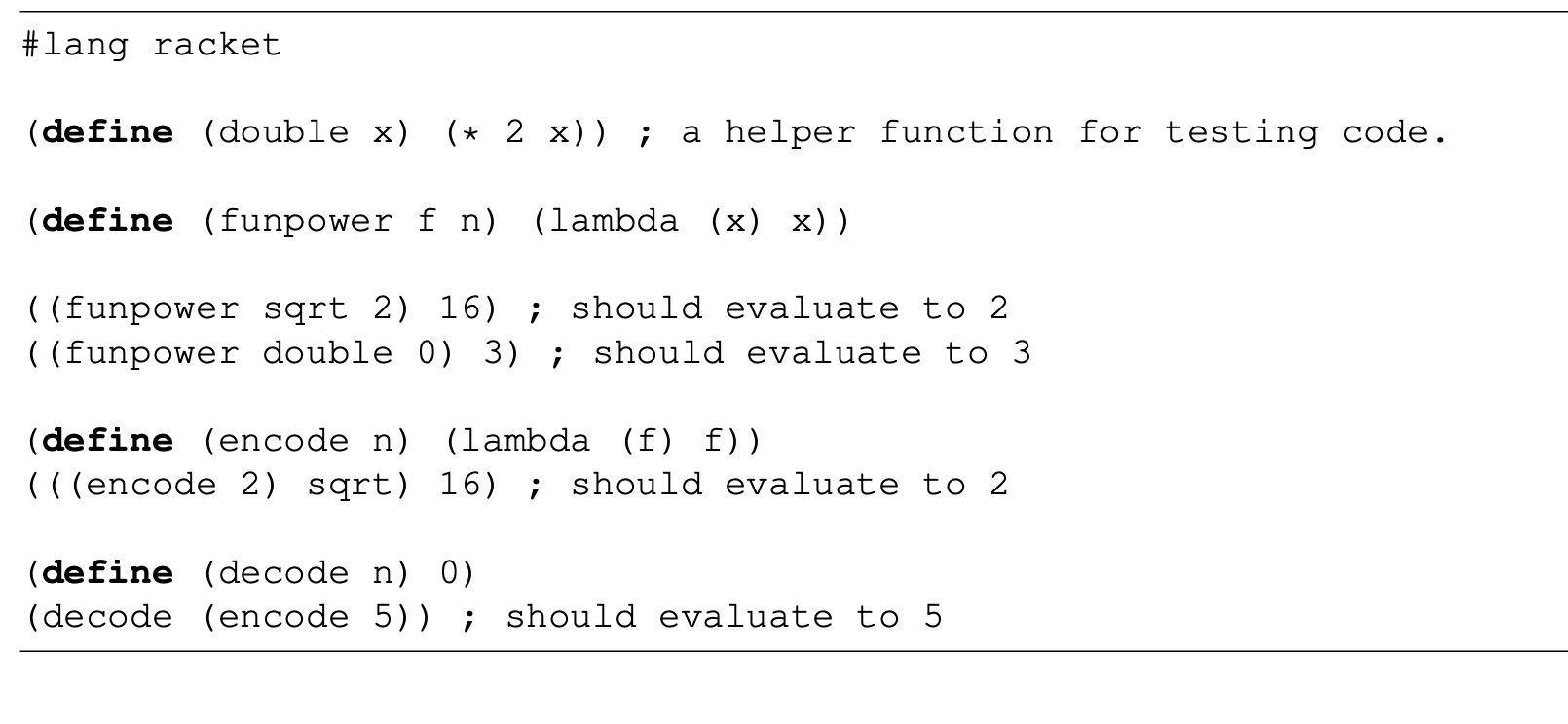 4pts-define-a-function-funpower-in-racket-chegg