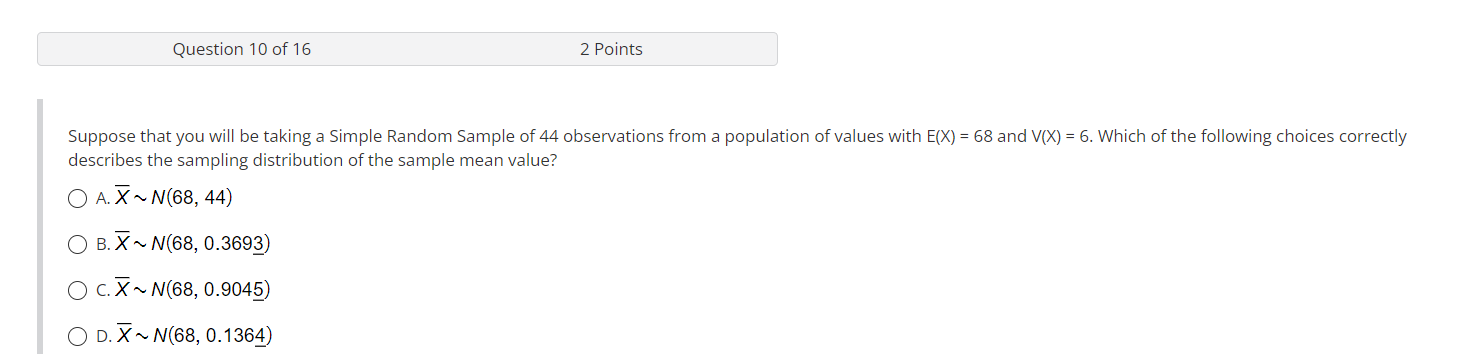 Solved Suppose that you will be taking a Simple Random | Chegg.com