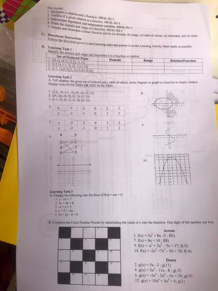 Solved 5 Graphs And Illustrates A Linear Function And It Chegg Com