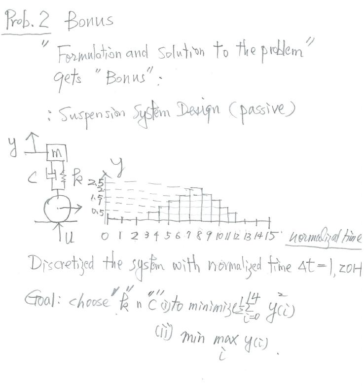 Solved Prob. 2 Bonus Formulatiòn and solution to the problem | Chegg.com
