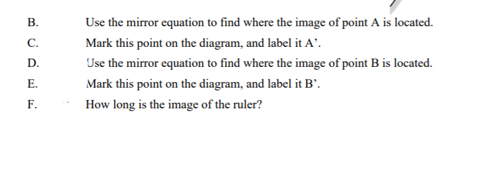 Solved Problem 2: Image formation by the mirrors A ruler is | Chegg.com