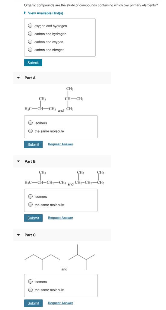 solved-organic-compounds-are-the-study-of-compounds-chegg