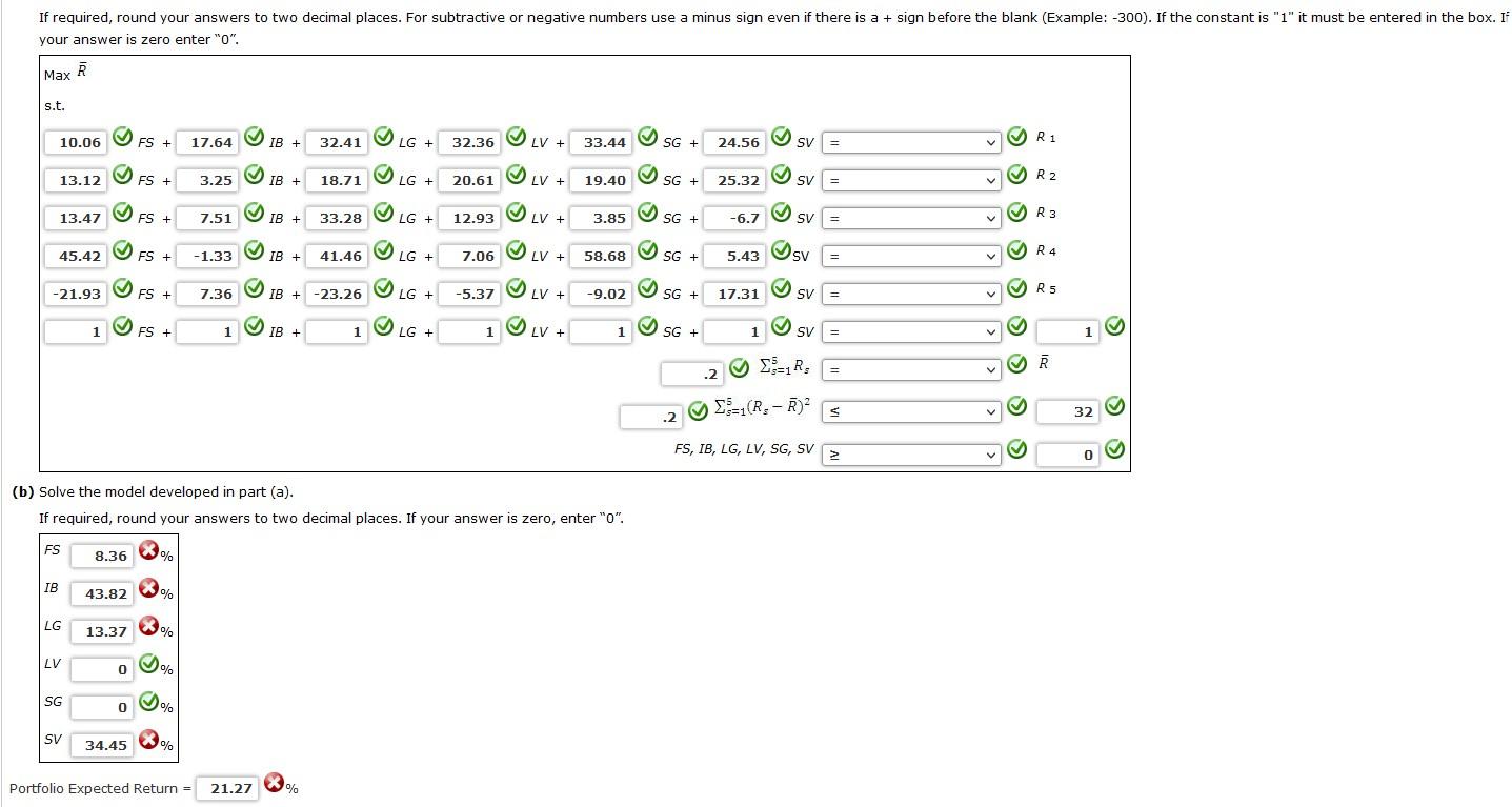 Solved A Second Version Of The Markowitz Portfolio Model | Chegg.com