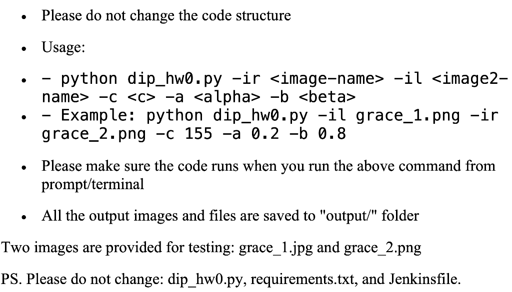 Solved 1. Image Merging: Write a code to merge two images of | Chegg.com
