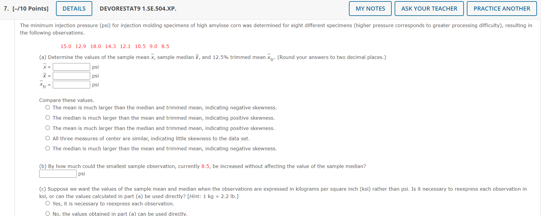 Solved Following Observations. | Chegg.com