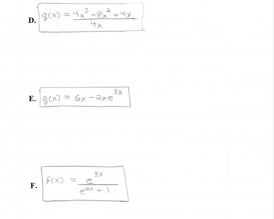 Solved PLEASE SHOW ALL WORK. ALL WORK MUST BE SHOWN IN | Chegg.com