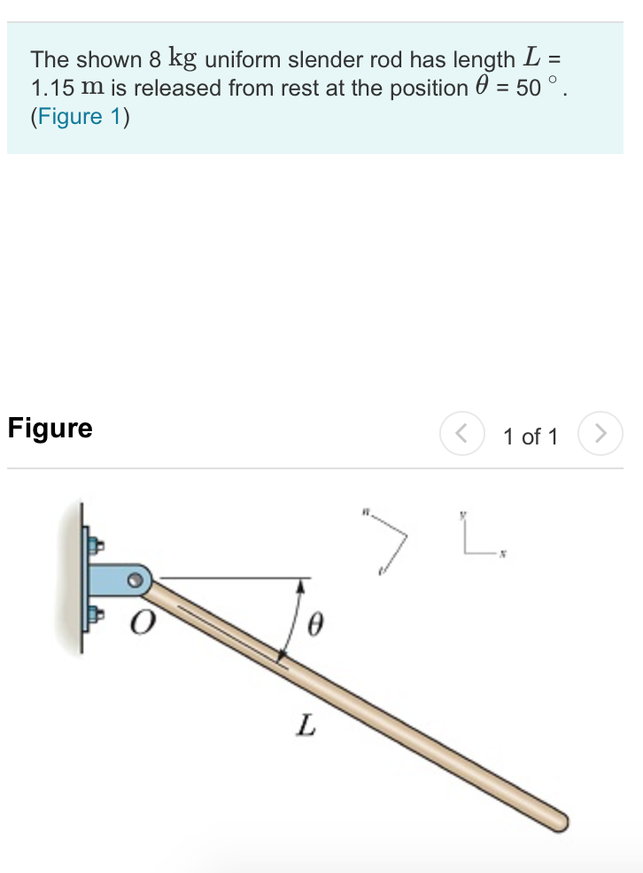 Solved a)Determine the angular acceleration of the rod at | Chegg.com
