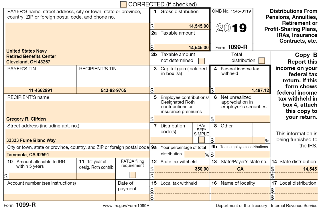 Gregory and Lulu Clifden's Tax Return Gregory R. and | Chegg.com