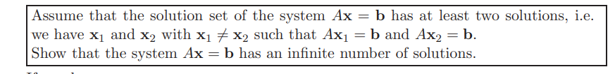 Solved Assume that the solution set of the system Ax = b has | Chegg.com