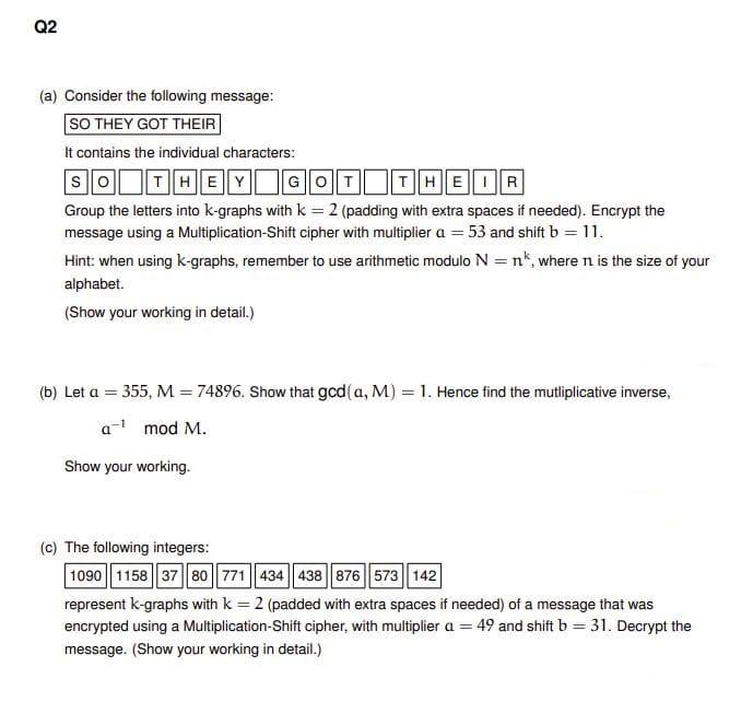 Solved - I. ALPHABET In all questions, you should work with | Chegg.com