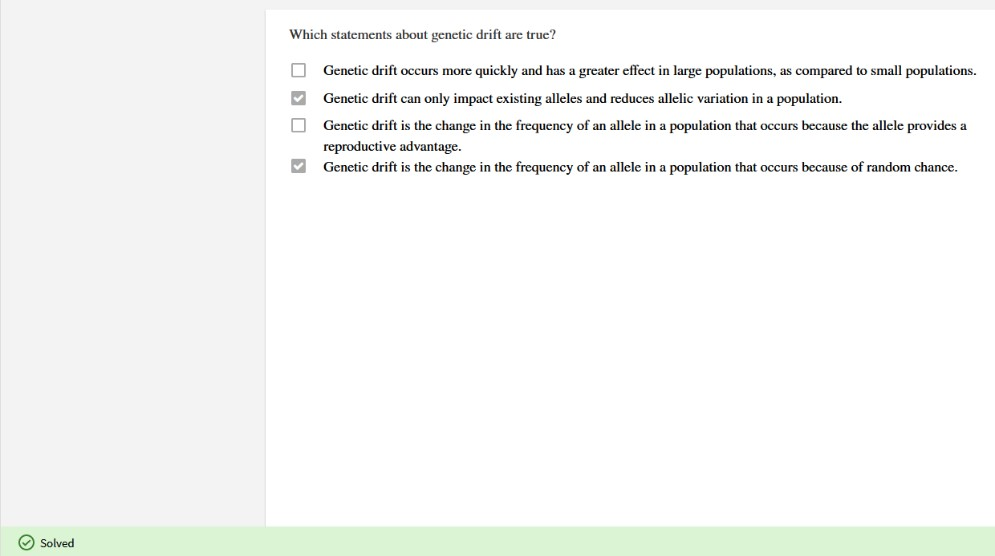 How to calculate genetic drift