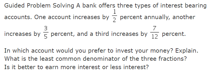 Solved Guided Problem Solving A bank offers three types of | Chegg.com
