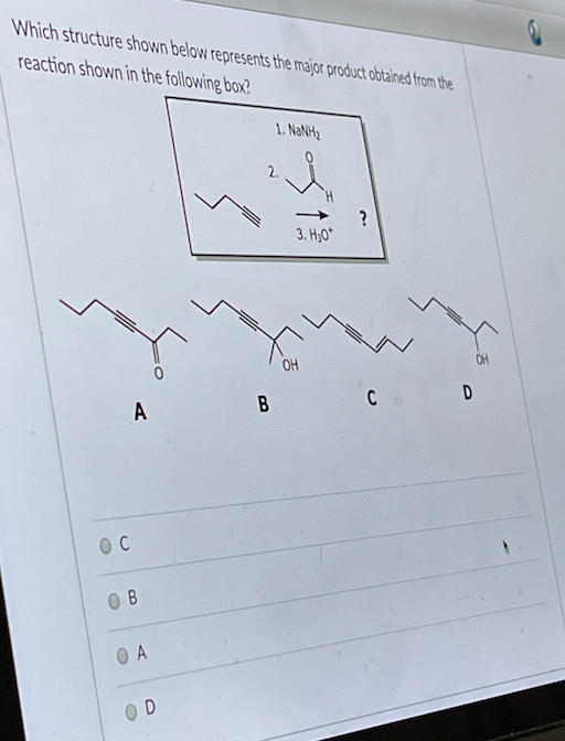 Solved what structure shown below represents the major | Chegg.com