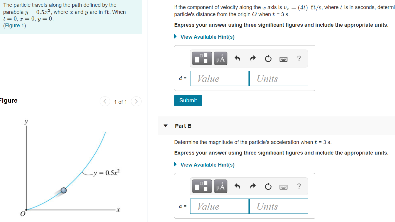 solved-the-particle-travels-along-the-path-defined-by-the-chegg