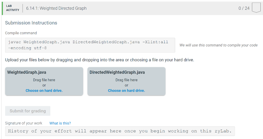 Solved 6.14 Weighted Directed Graph Overview Implement a | Chegg.com