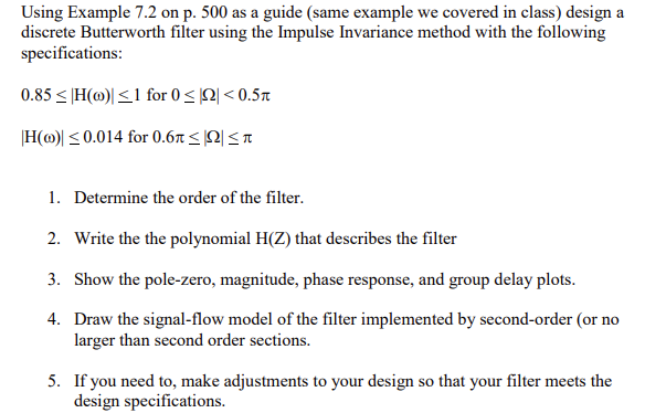 Solved Using Example 7.2 on p. 500 as a guide (same example | Chegg.com