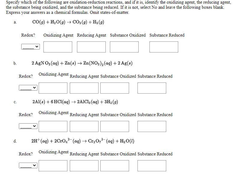 Solved Specify which of the following are | Chegg.com