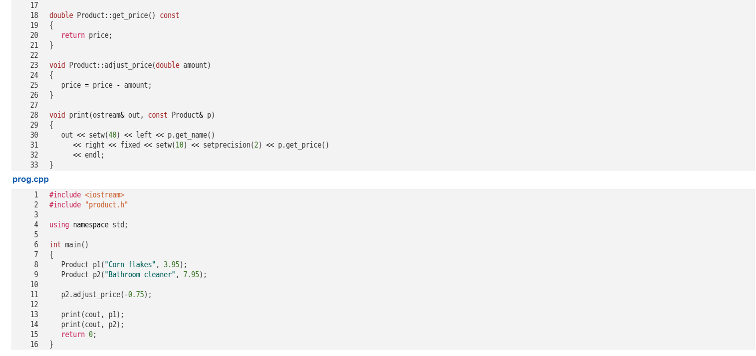 Solved Provide the code for the header file. Note that you | Chegg.com