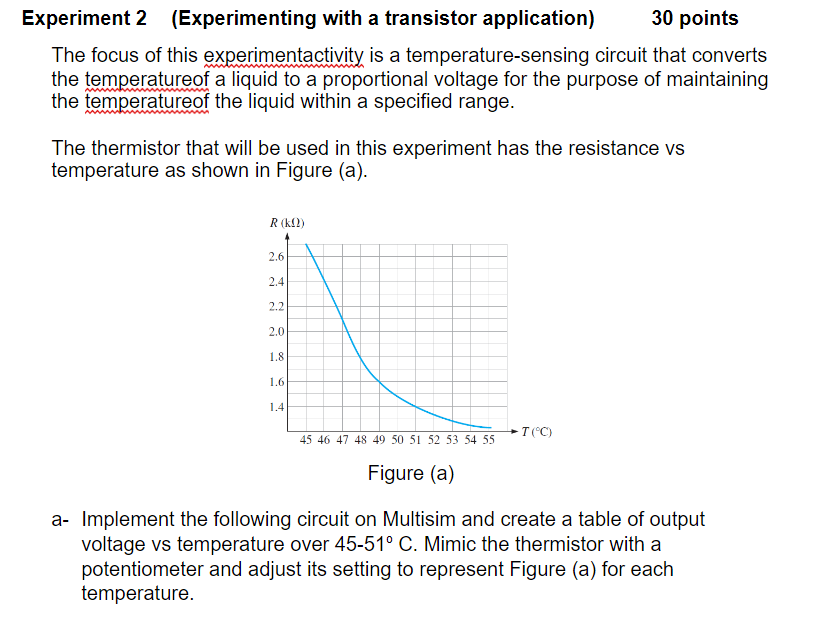 Solved Experiment 2 (Experimenting with a transistor | Chegg.com